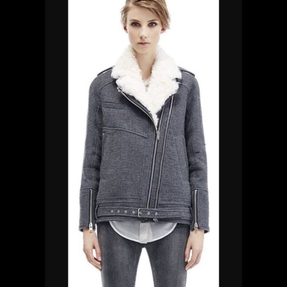 Iro wool Moto jacket size 36!